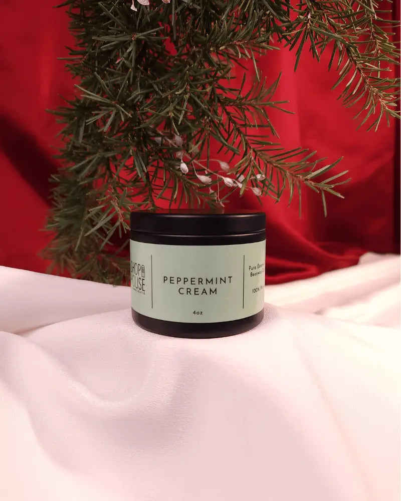 Peppermint Cream Candle Tin - Shophouse Studio