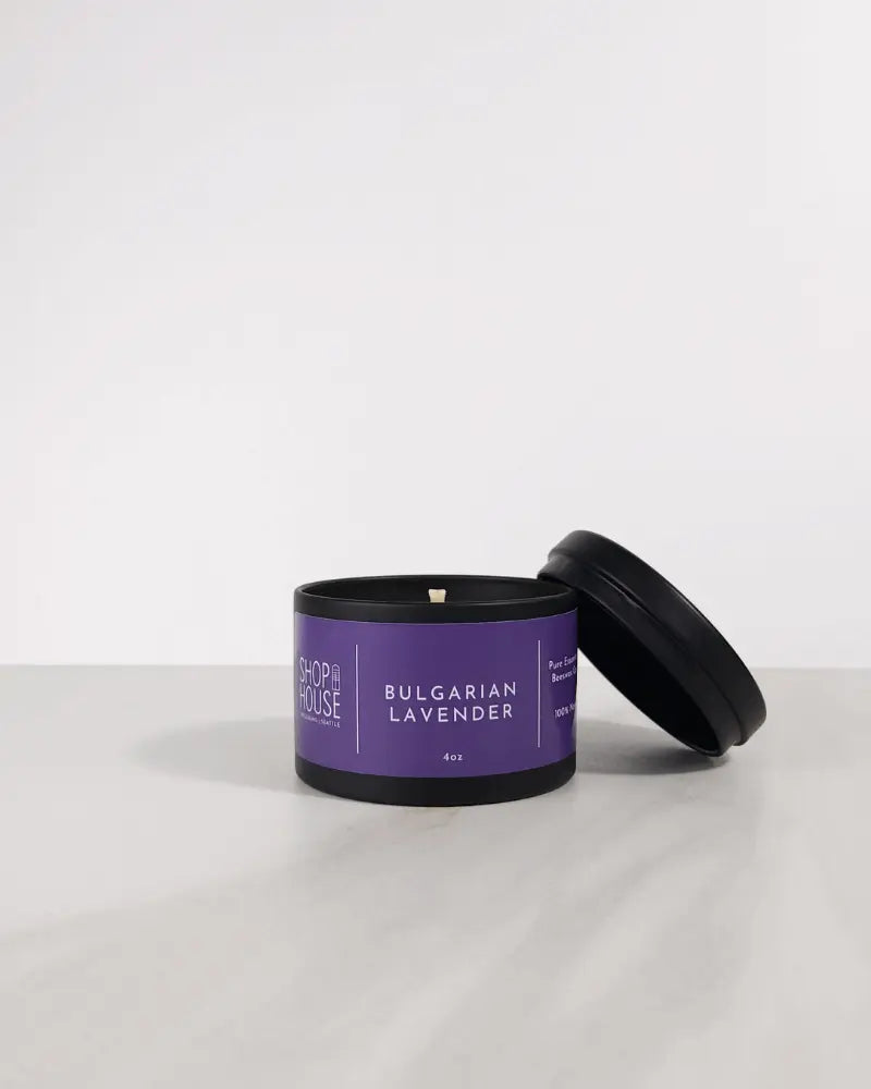 Bulgarian Lavender Candle Tin - Shophouse Studio