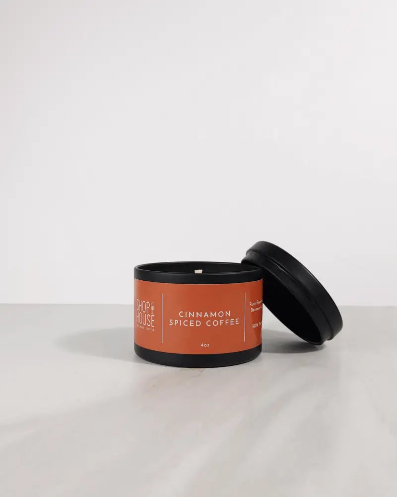 Cinnamon Spiced Coffee Candle Tin - Shophouse Studio