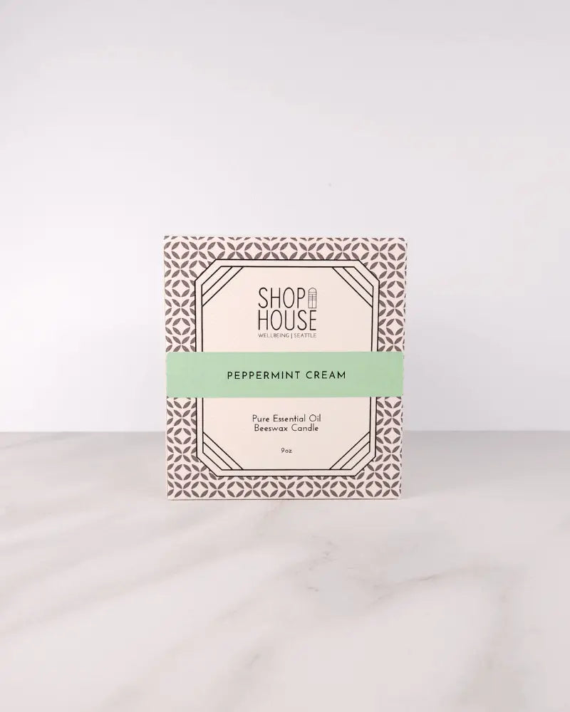 Peppermint Cream Candle Jar - Shophouse Studio