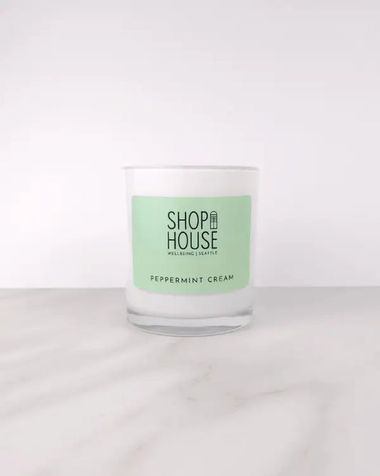 Peppermint Cream Candle Jar - Shophouse Studio