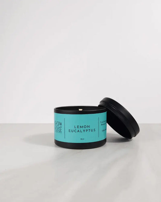 Lemon Eucalyptus Candle Tin - Shophouse Studio